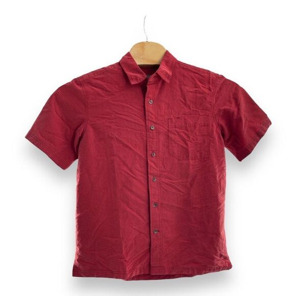 Royal Robbins Men's Plaid Short Sleeve Casual Button-Down Shirt Red Medium - Picture 1 of 4